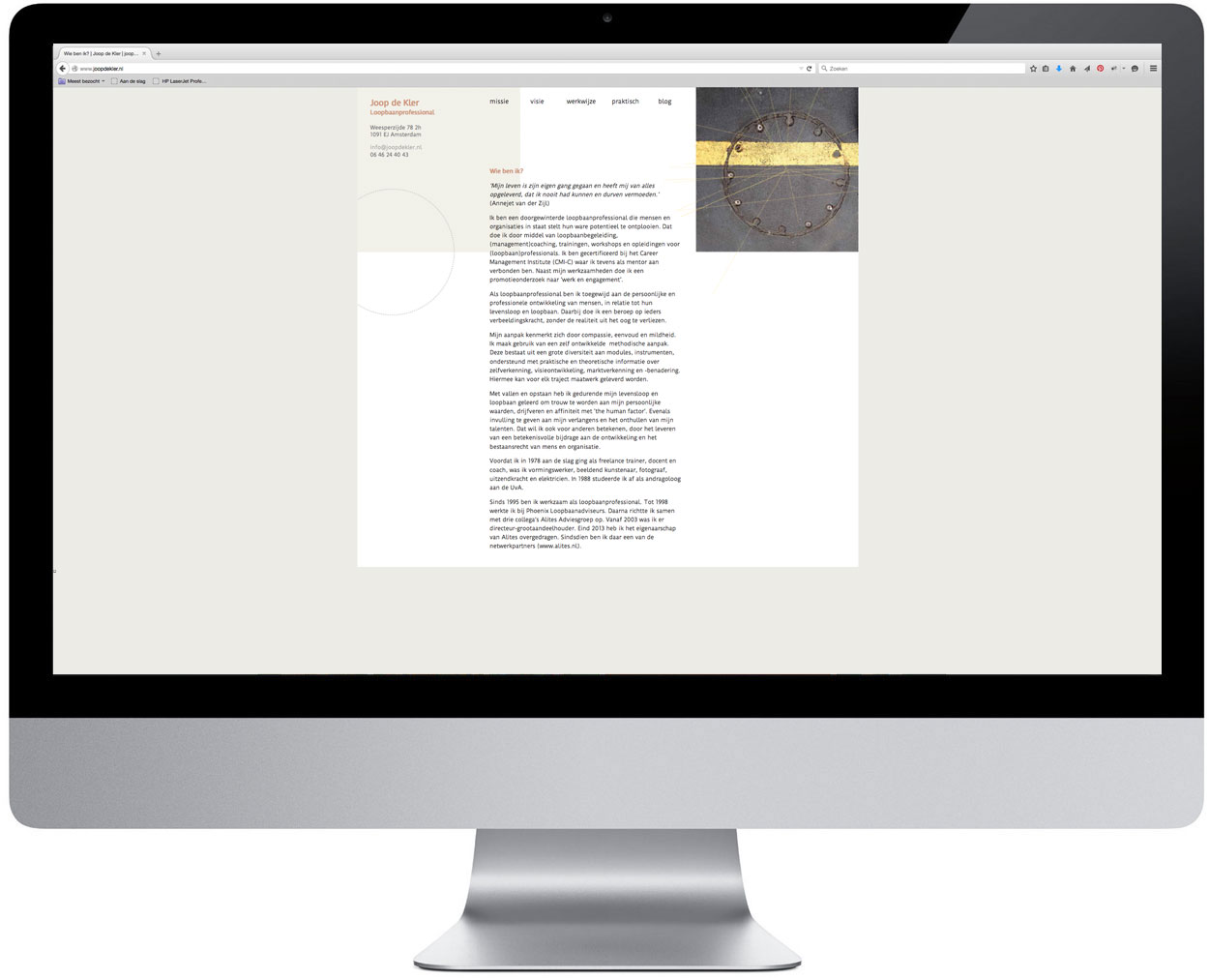 Joop de Kler > Website