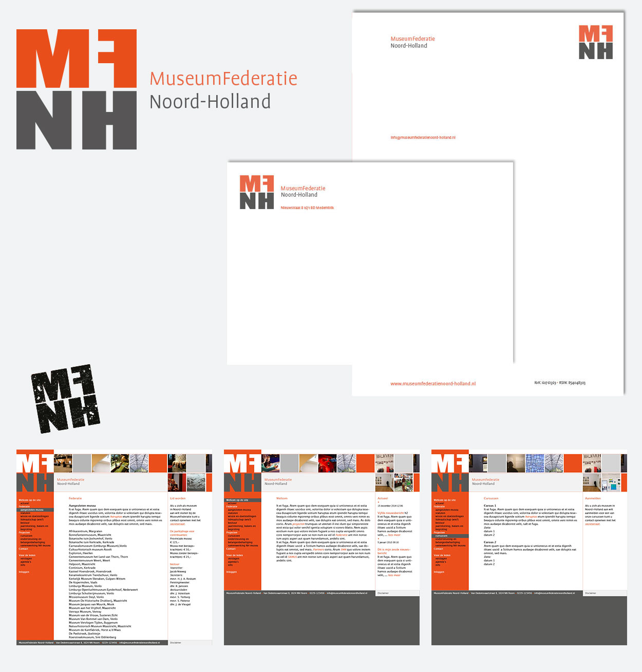 MuseumFederatie Noord-Holland > Logo en website