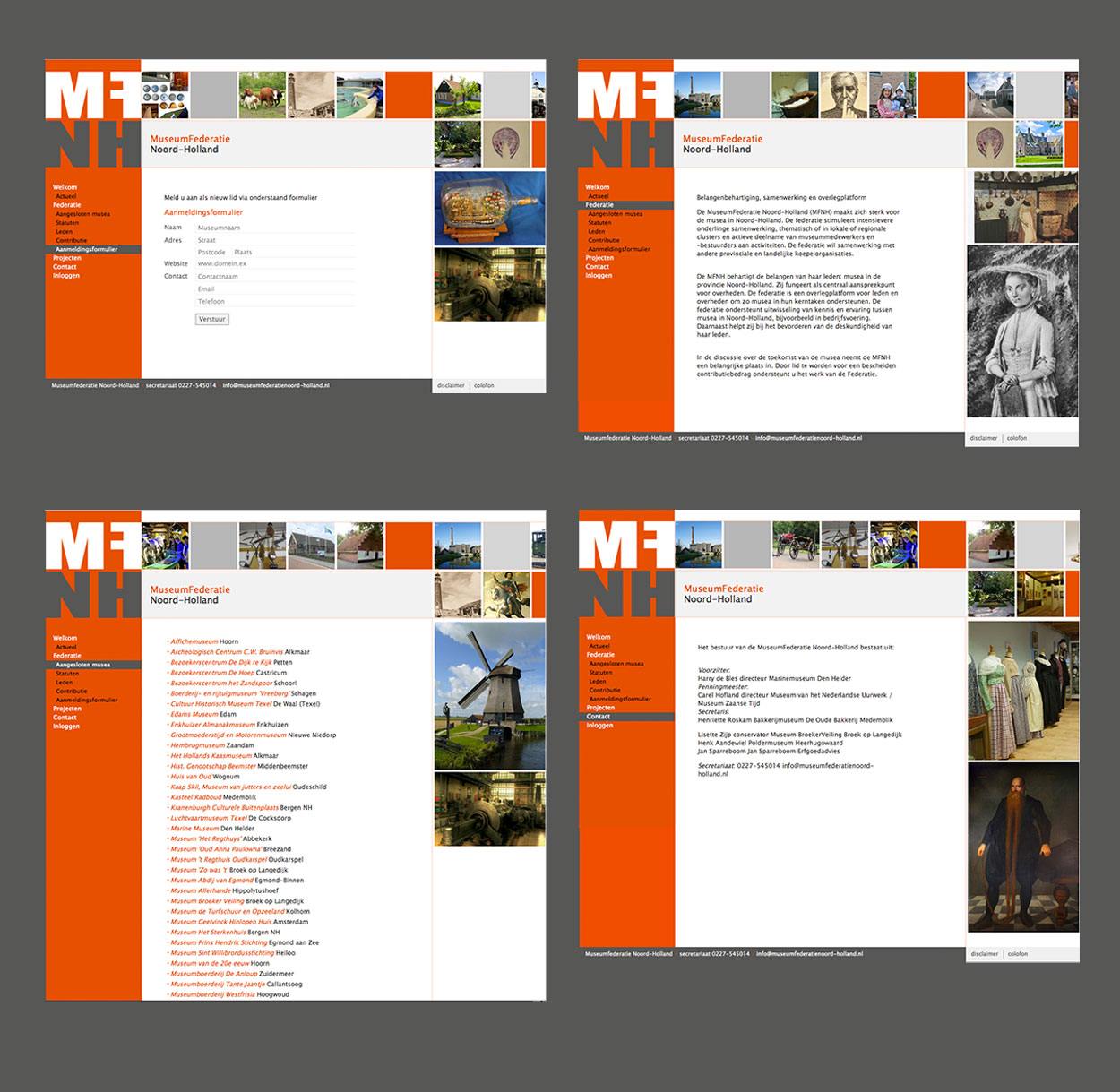 MuseumFederatie Noord-Holland > Website