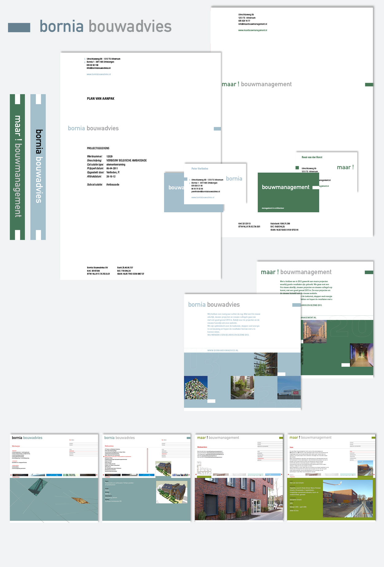 Bornia Bouwadvies > huisstijl en website
