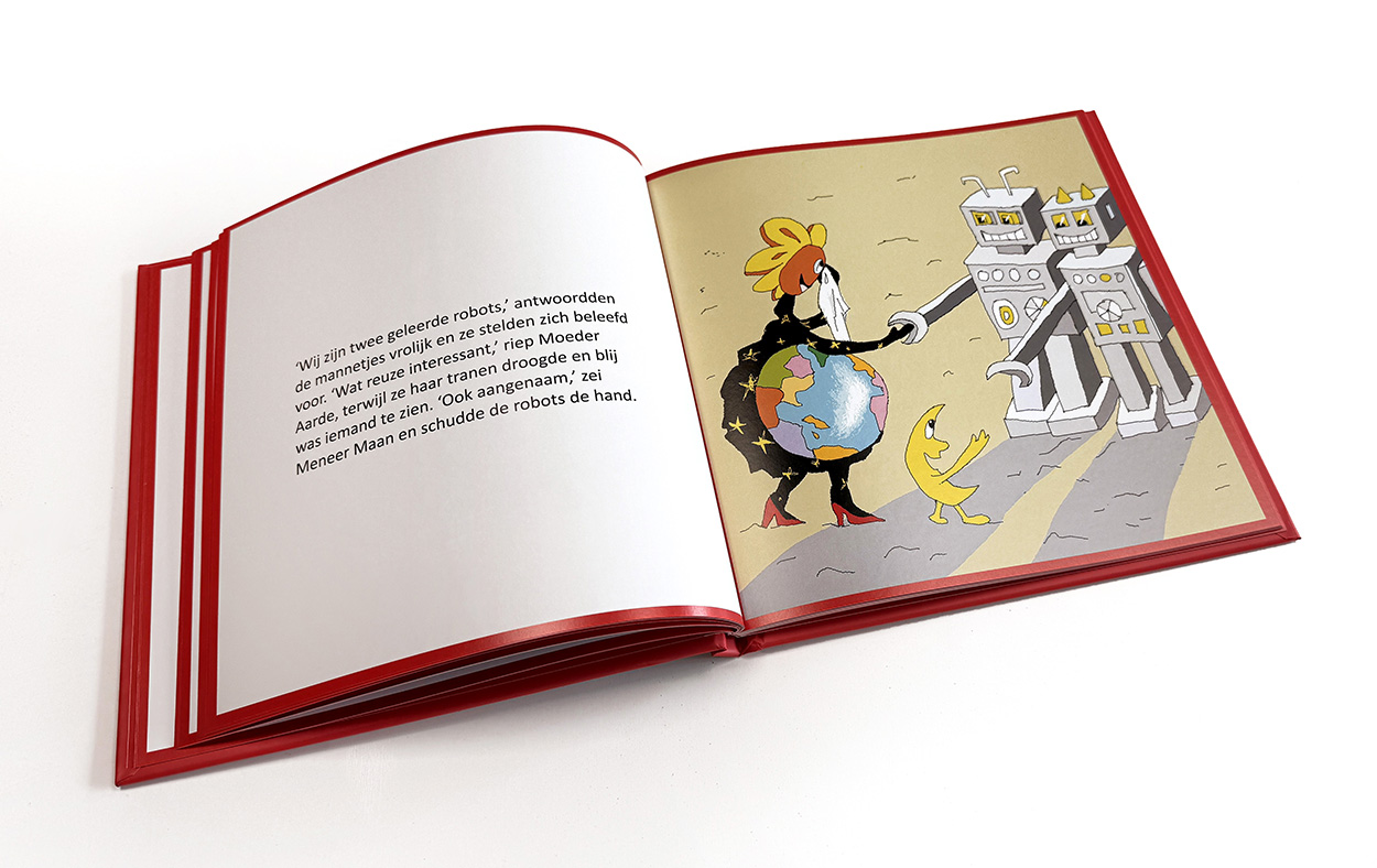 Marijke van Os > Moeder Aarde en Meneer Maan gaan op reis